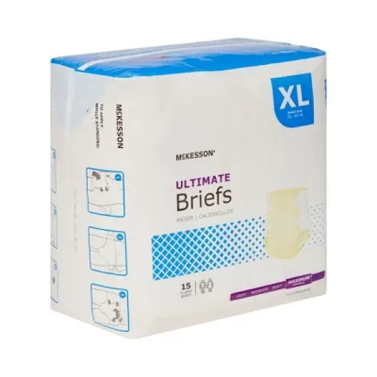 McKesson Ultimate Briefs, Incontinence, Maximum Absorbency, Unisex image {2}