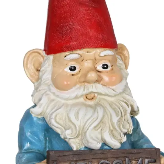 13" Resin Good Time Welcome Willis Sign Gnome - Exhart image {1}