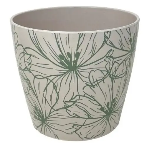 Tierra Garden 7" Round Self-Watering Bamboo Pot image {25}