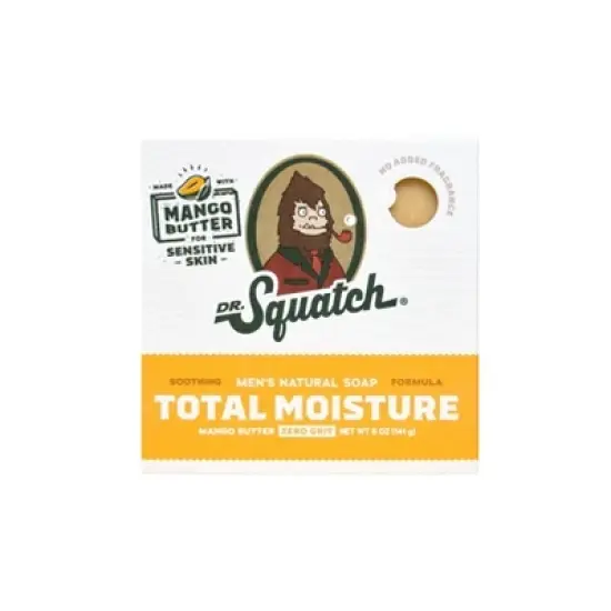 DR. SQUATCH Men's All Natural Bar Soap - Total Moisture - Mango Butter - 5oz image {6}