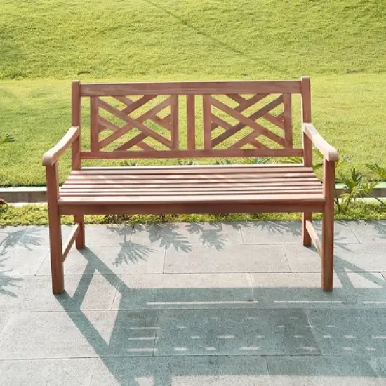 Cambridge Casual Isla Teak  Patio Garden Bench image {3}
