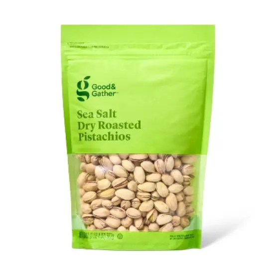 Sea Salt Dry Roasted Pistachios - 20oz - Good & Gather&trade; image {3}
