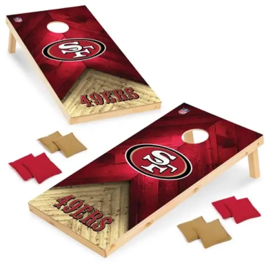 NFL San Francisco 49ers 2'x4' Wood Cornhole Set image {7}