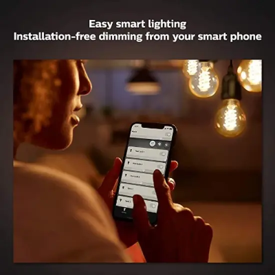 Philips Hue White Ambiance Filament ST19 Bluetooth LED Smart Bulb image {1}