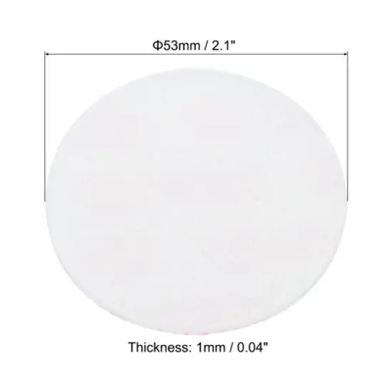 Unique Bargains Foam Lid Liner, Resistant Pressure Sensitive Seal White image {1}