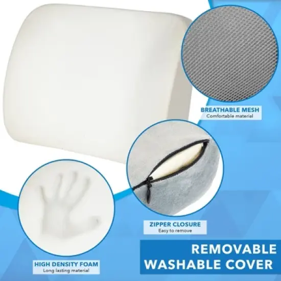 Mount-It! ErgoActive Lumbar Support Pillow, Memory Foam image {4}