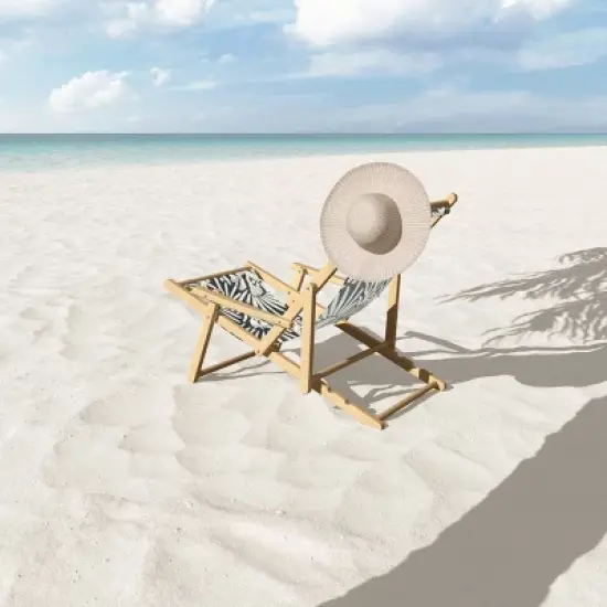 Msrystudio Garden Magic Darknight Folding Lounge Chair Black - Deny Designs image {2}