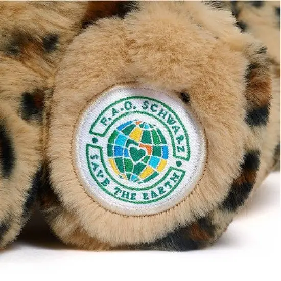 FAO Schwarz 10" Planet Love Recycled Bottle Amur Leopard Toy Plush image {7}
