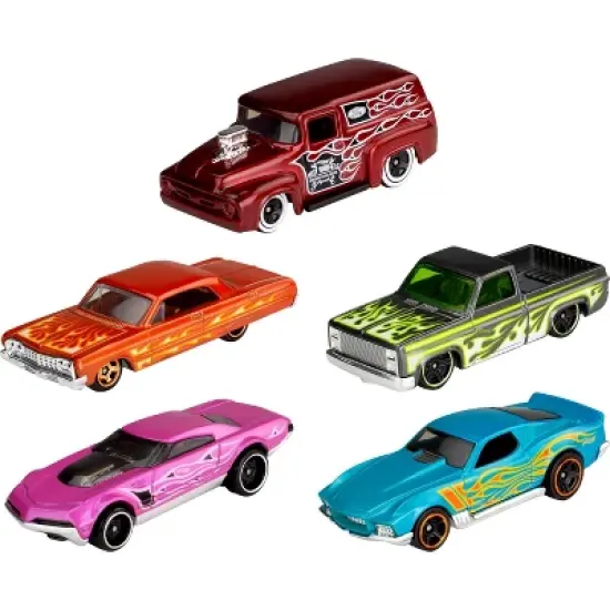 Hot Wheels Diecast  Cars -  5pk (Colors May Vary) image {5}
