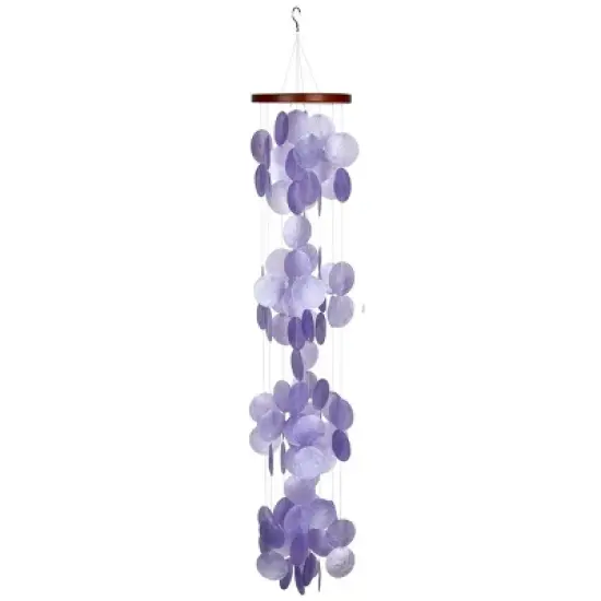 Woodstock Wind Chimes Asli Arts&reg; Collection, Capiz Waterfall, 40'' Wind Chime image {6}