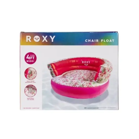 ROXY Round Floral Chair Float - White image {6}