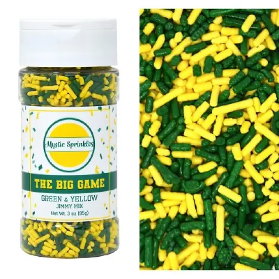 Mystic Sprinkles The Big Game: Green & Yellow Jimmy Mix 3oz Bottle image {6}
