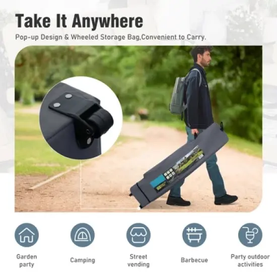 Captiva Designs 13&rsquo; x 13&rsquo; Pop-Up Canopy Tent - Instant Folding Shelter for Large Outdoor Sun Protection image {13}