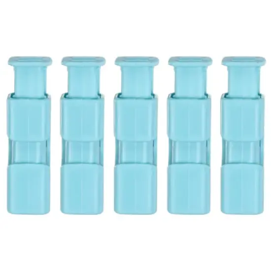 Unique Bargains Easy Squeeze Lock Bread Bag Cinch Clips 5 Pcs image {5}