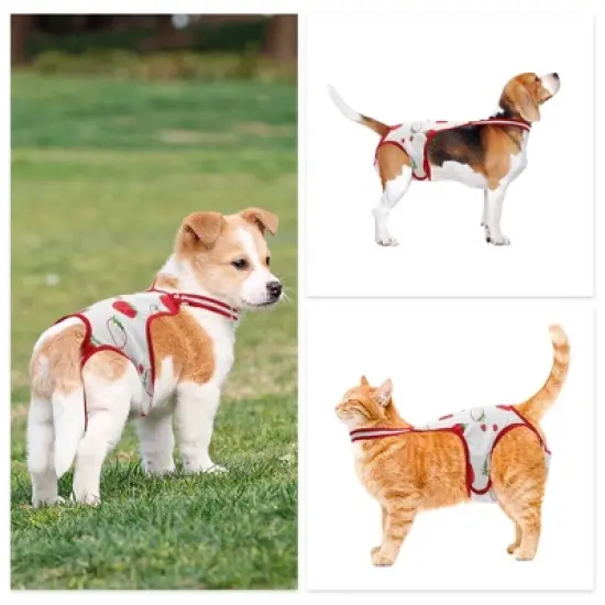 Unique Bargains Dog Diapers for Female Dog Period Washable Reusable with Adjustable Suspender image {3}