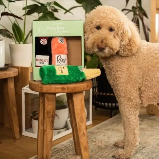 ZippyPaws Happy Hour Crusherz Wine Dog Toy - 3pk image {2}