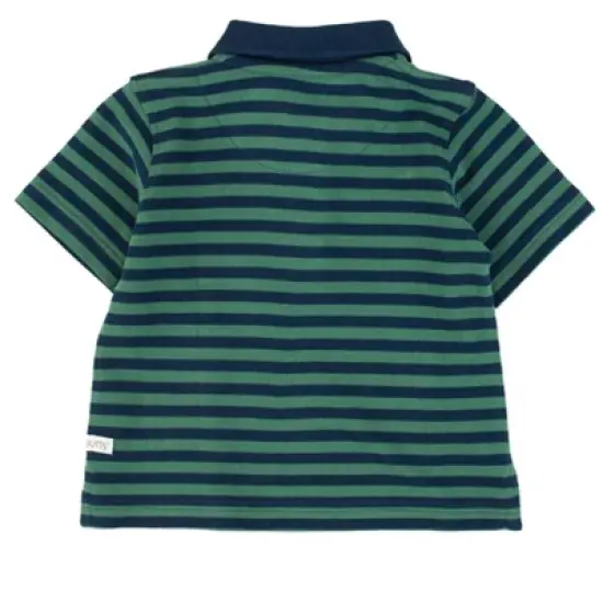 RuggedButts Toddler Boys Pique Short Sleeve Polo Shirt image {1}