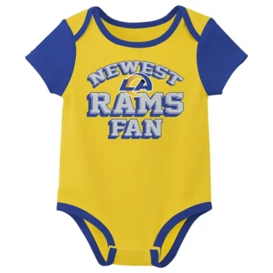 NFL Los Angeles Rams Infant Boys' AOP 3pk Bodysuit image {1}