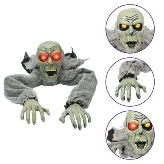 Joyfy Groundbreaking Zombie Halloween D&eacute;cor, Halloween Climbing Zombie Sound and Flashing Eyes, Yard Garden Party Decorations for Outdoor Indoor image {8}