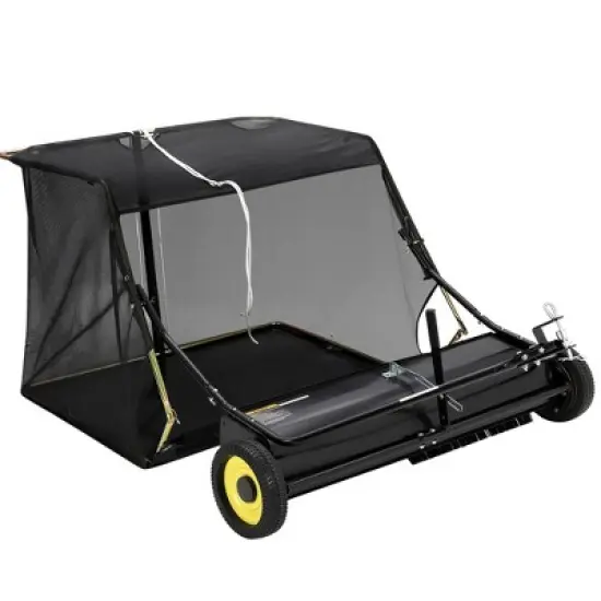 50 Inch Lawn Sweeper Tow Behind with Adjustable Height image {7}
