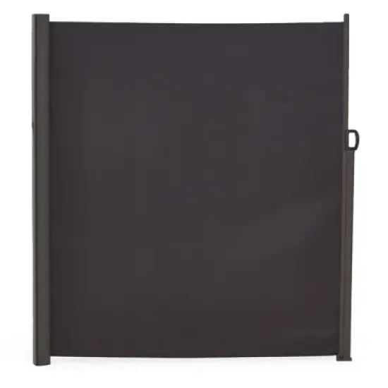 JOMEED UP023 118 by 78.5 Inch Folding Retractable Side Awning Privacy Wall, Gray image {1}