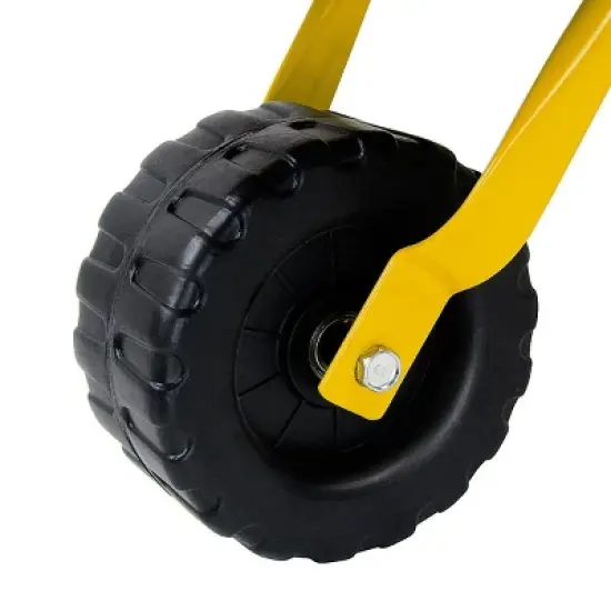 Costway Steel Wheelbarrow for Kids Red/Green image {5}