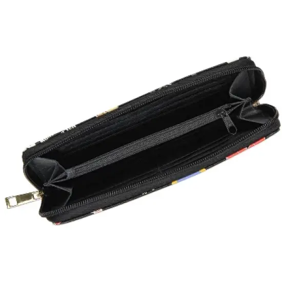 FRIENDS The TV Series Allover Themed Designs Zip Around Wallet Black image {1}