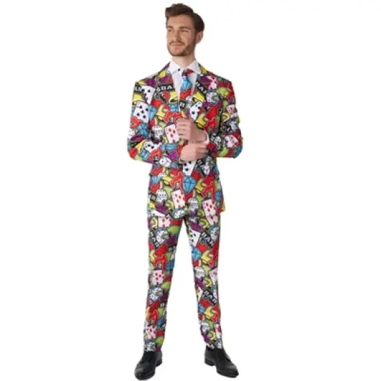 Suitmeister Men's Party Suit - Casino Icons - Multicolor image {3}