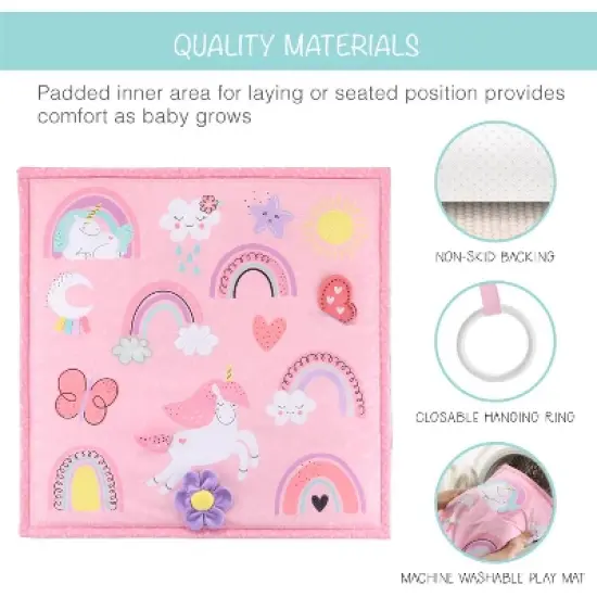 The Peanutshell Rainbow Paradise 7-in-1 Activity Gym & Play Mat for Baby image {4}