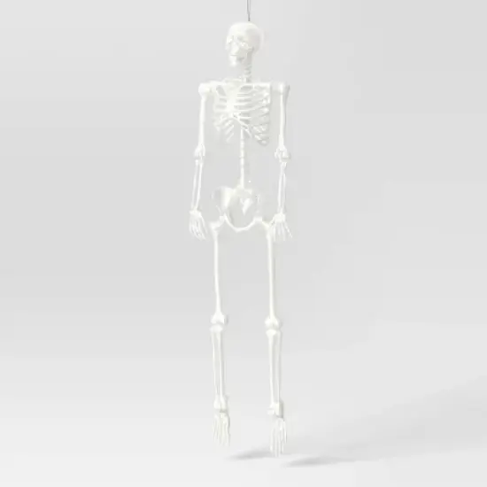 60" Poseable Skeleton Halloween Decorative Prop Iridescent - Hyde and EEK! Boutique&trade; image {1}