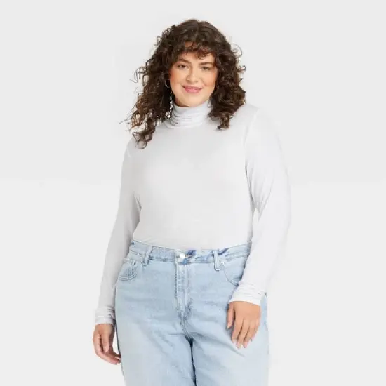 Women's Long Sleeve Mock Turtleneck T-Shirt - Universal Thread&trade; image {6}