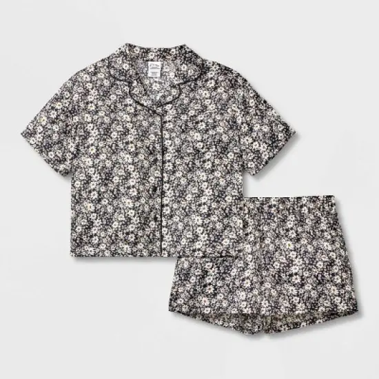 Girls' Satin Coat Pajama Set - art class&trade; image {3}