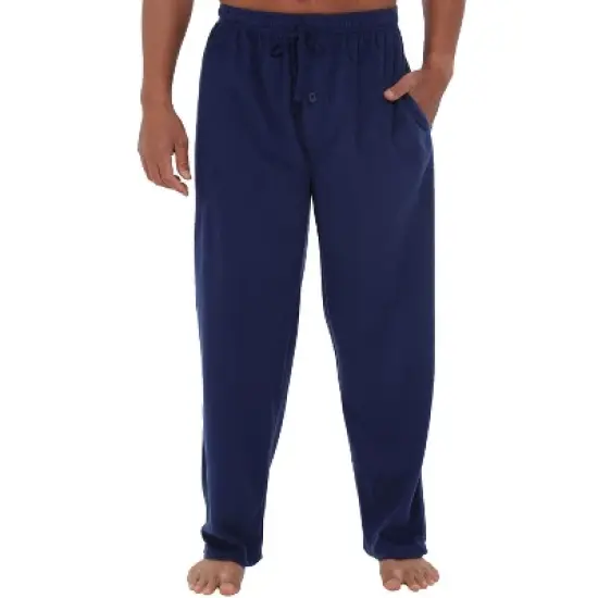 Men's Soft Plush Fleece Pajama Pants, Warm Long Lounge Bottoms image {10}
