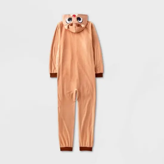 Girls' Rudolph the Red-Nosed Reindeer Union Suit - Brown image {1}