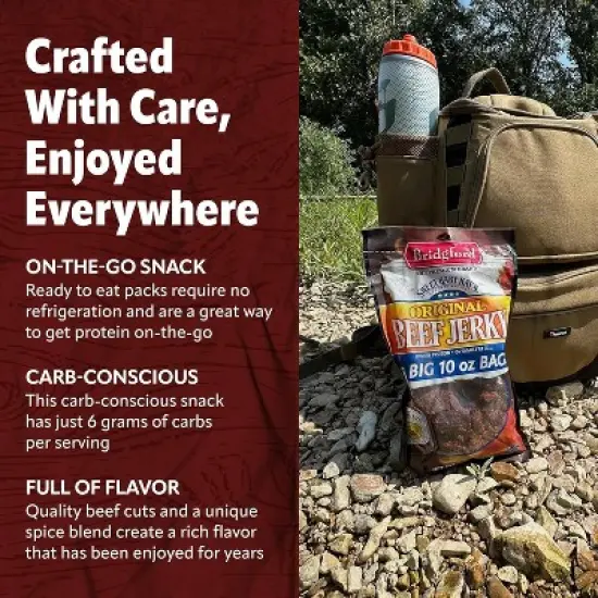 Bridgford Sweet Baby Ray&rsquo;s Beef Jerky Sweet N Spicy 6.2 oz - Ready-to-Eat High Protein Sweetened Spicy Beef Jerky for On-the-Go Snacking image {5}