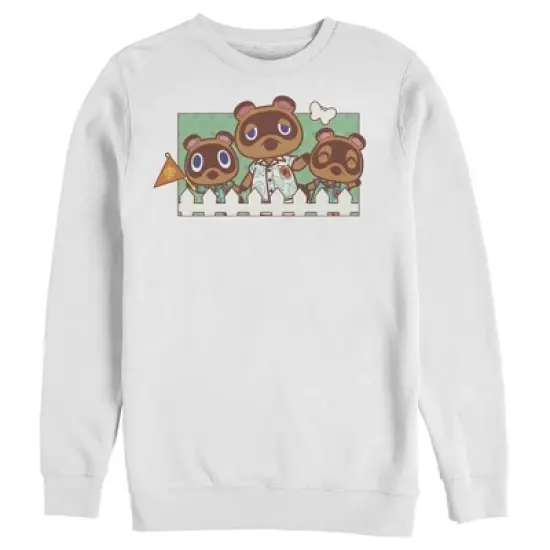Men's Nintendo Animal Crossing Nook Family Portrait Sweatshirt image {5}