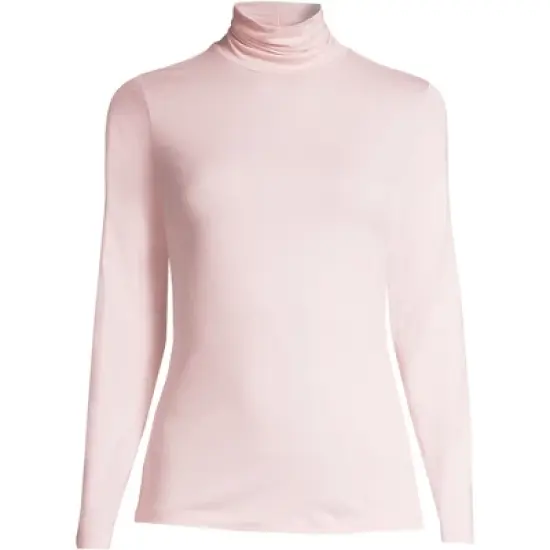 Lands' End Women's Lightweight Fitted Long Sleeve Turtleneck image {17}
