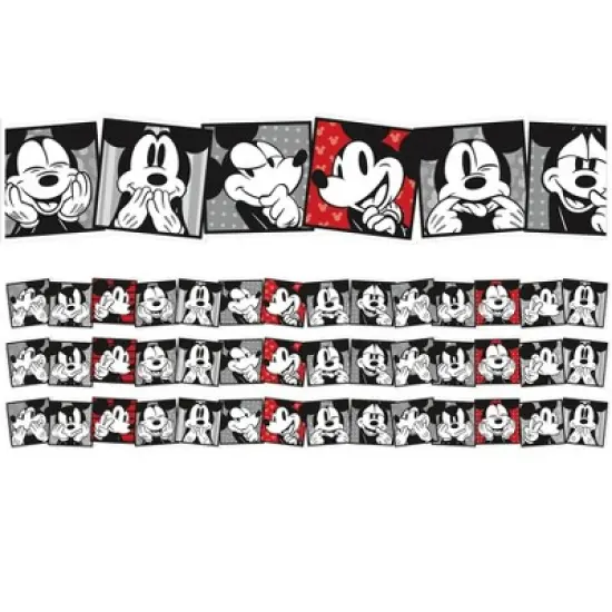 Eureka&reg; Mickey Mouse&reg; Throwback Mickey Selfies Extra Wide Deco Trim&reg;, 37 Feet Per Pack, 3 Packs image {3}