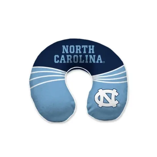 NCAA North Carolina Tar Heels Wave Memory Foam Travel Support Pillow image {3}