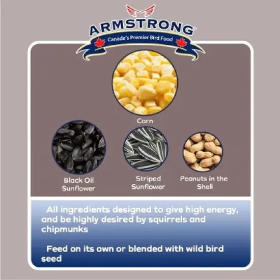 Armstrong Wild Animal Food Royal Jubilee Rascal Seed Mix For Squirrels and Chipmunks, 4lbs image {2}