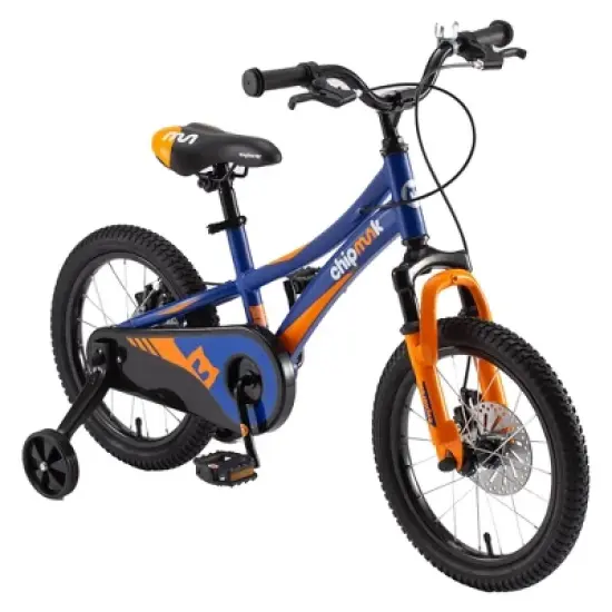 RoyalBaby Chipmunk Explorer Kids Bike with Dual Disc Brake, Training Wheels, Kickstand, Bell, & Tool Kit for Boys and Girls Ages 4 to 8 image {1}