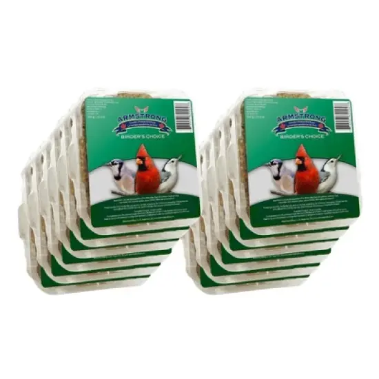 Armstrong Wild Bird Food Birder's Choice Suet Cake, 11.3oz (Pack of 12) image {7}