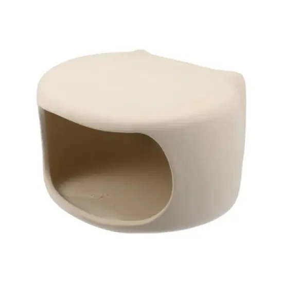 Unique Bargains Ceramic Aquarium Hideaway Rock Cave Fish Tank Decoration Beige Yellow 4.9"x4.29"x3.39" image {5}