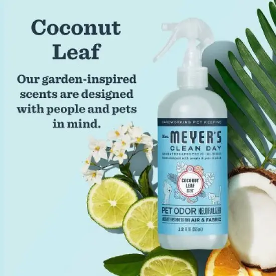 Mrs. Meyer's Clean Day Liquid Coconut Scent Pet Odor Eliminator Neutralizer - 12 fl oz image {2}