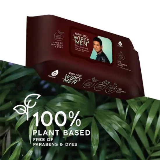 Pursonic - 12 Pack of Flushable Mario Lopez Man Wipes (1200 Mint Scented Wipes) image {1}