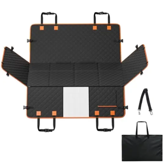 VEVOR Back Seat Extender for Dogs, Dog Hammock for Car Back seat,Dog Car Seat Cover with Hard Bottom Dog Car Seat Bed 51.2"x27.6",Supports 350lb image {8}