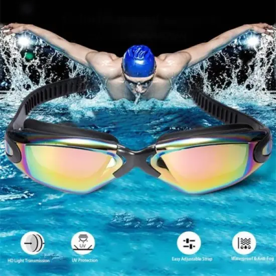 Link Active Swim Goggle With Fast Clasp Technology UV Protection Leak & Fog Proof Wide View Adult/Youth image {1}