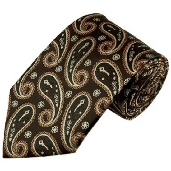 Men's Paisley 3.35 Inch Wide And 58 Inch Long Woven Neckties image {14}