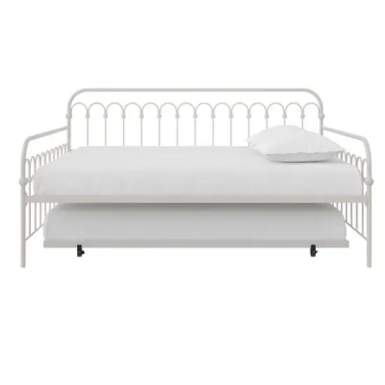 Twin Bright Pop Metal Daybed with Roll Out Trundle - Novogratz image {17}