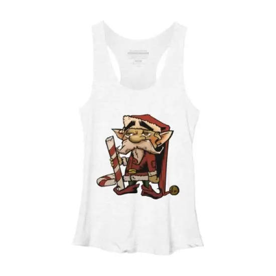 Women's Design By Humans The Candy Cane Elf By HawksAerie Racerback Tank Top image {5}